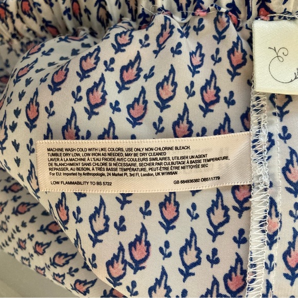 Anthropologie | Eloise Tulip Hem Sleep Shorts Size M - Picture 7 of 7